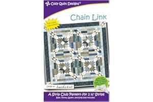 Cozy Quilt Designs 'Strip Club' Pattern - Chain Link (Includes Instructions for Four Project Sizes)