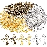 DICOSMETIC 120Pcs 3 Colors Bird Charm Bulk Alloy Hummingbird Charms Hollow Open Back Frame Charms Flying Animal Charm Mini Colorful Bird Pendants for Necklace Bracelet Jewelry Making