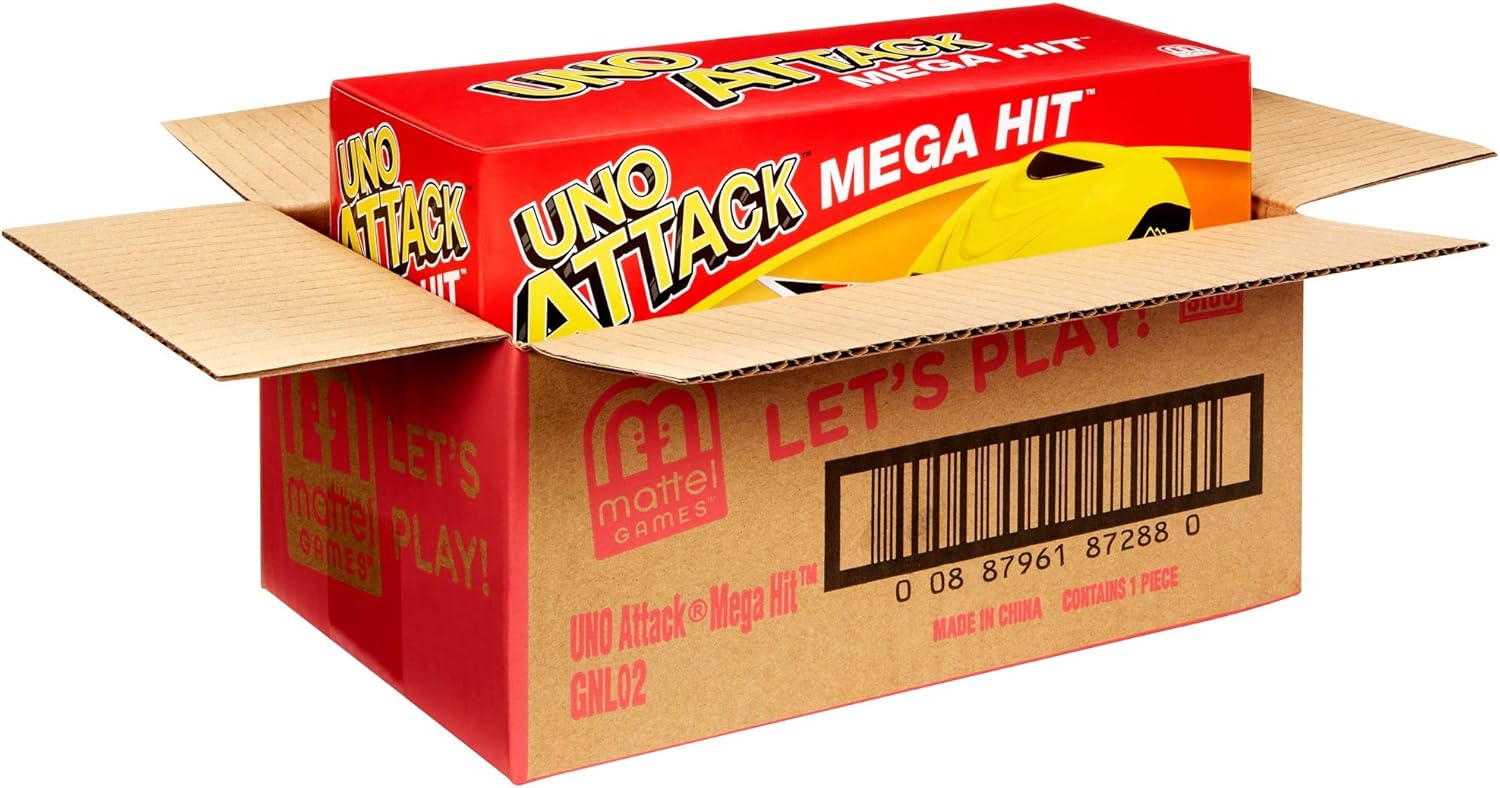 UNO: Attack Mega Hit Card Game with Card Shooter, Great for Kid, Adult or Family Game Night, 7 Years and Older [ Exclusive]: Toys & Games