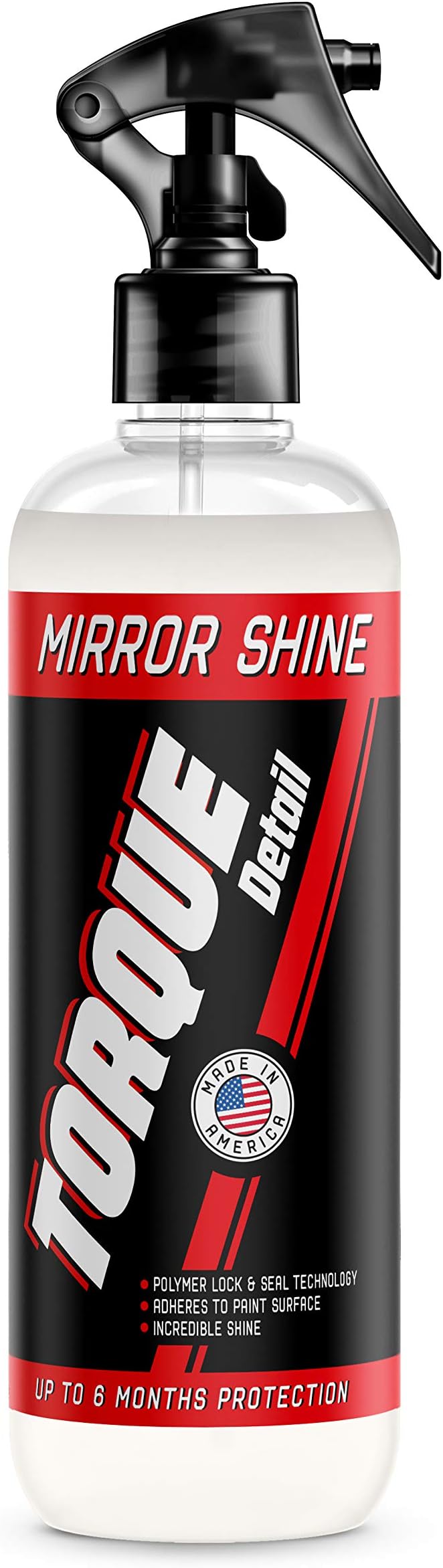 Torque Detail Mirror Shine - Super Gloss Wax & Sealant Hybrid Spray Superior Shine w/Professional Detailer Protection - Quickly Applies in Minutes, Each Coat Last Months (8oz)