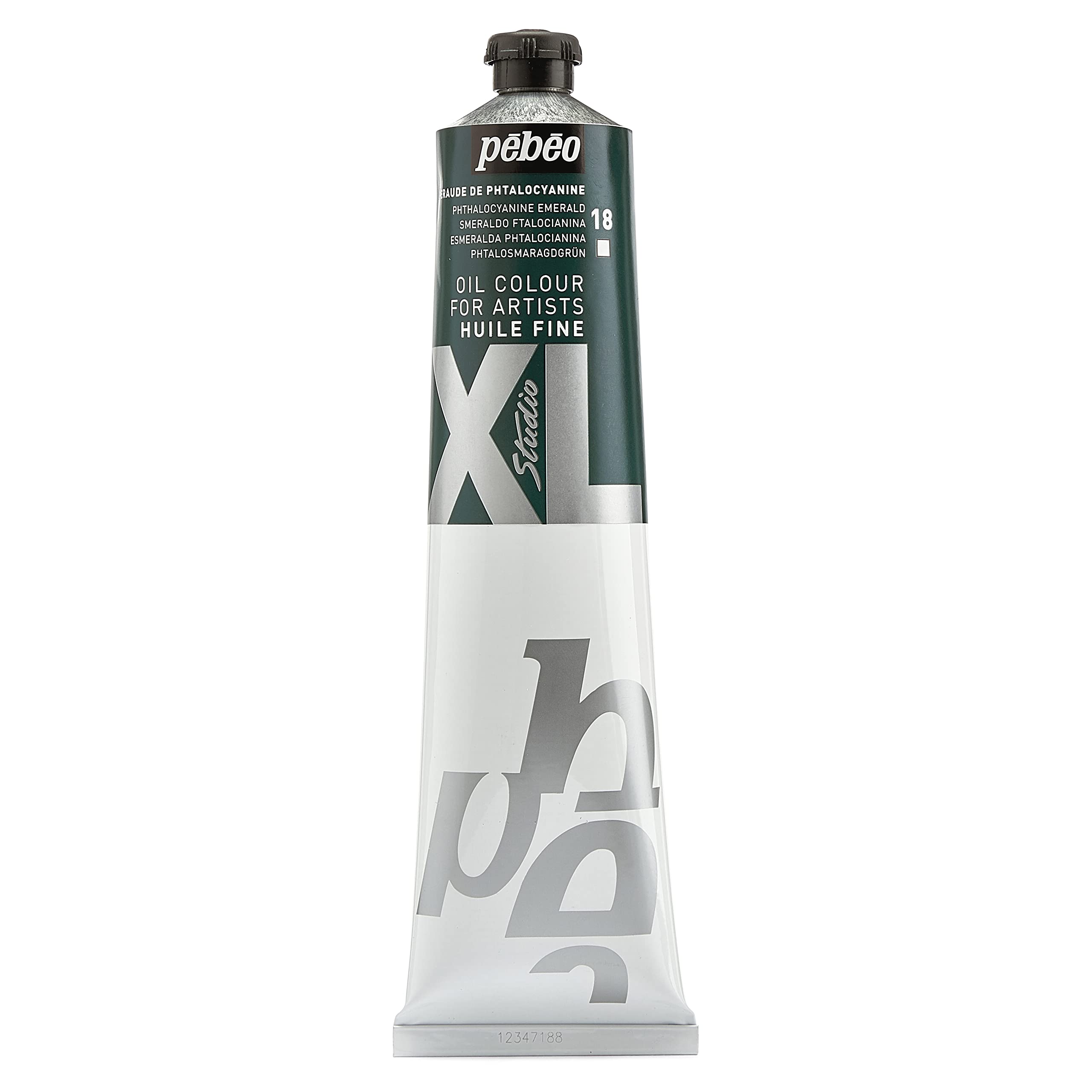Pebeo XL Oil, Canvas, Phthalocyanine Emerald, 200 ml (Pack of 1)