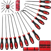 14PCS Pick and Hook Tool Set, Long and Mini Precision Pick Tools with Non-Slip Handles for O-Ring, Seal, Gasket and Hose Removal, Automotive Hook and Pick Set for Car Repair and Mechanical Maintenance