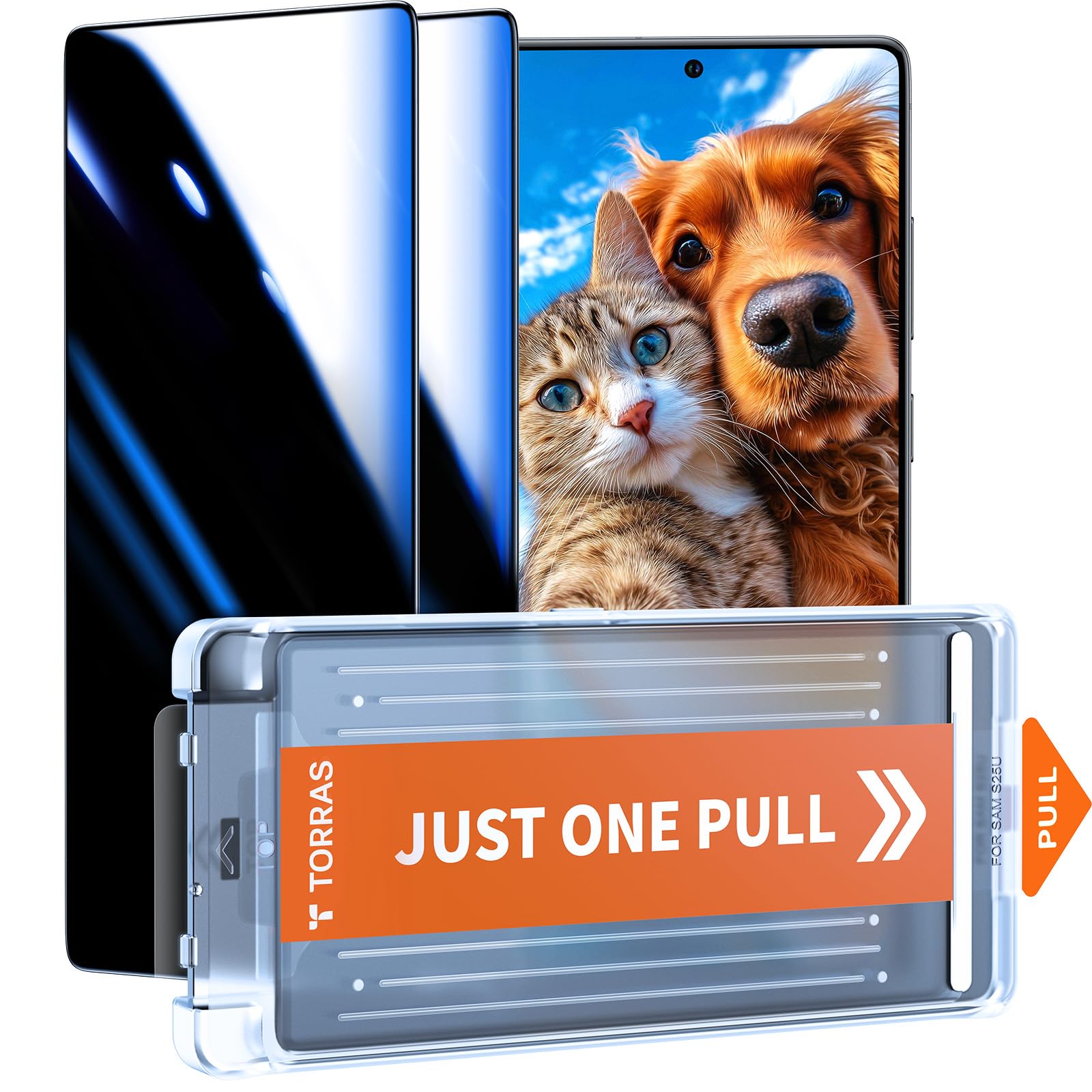 Photo 1 of TORRAS Uncrackable for Samsung Galaxy S26 Ultra Privacy Screen Protector [Top 25° Anti Spy] [9H+ Aerospace Tempered Glass] 12Ft Military-Grade Shatterproof Screen Protector S 26 Ultra 6.9" 2-Pack