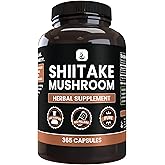 PURE ORIGINAL INGREDIENTS Shiitake Mushroom (365 Capsules), No Magnesium Or Rice Fillers, Always Pure, Lab Verified