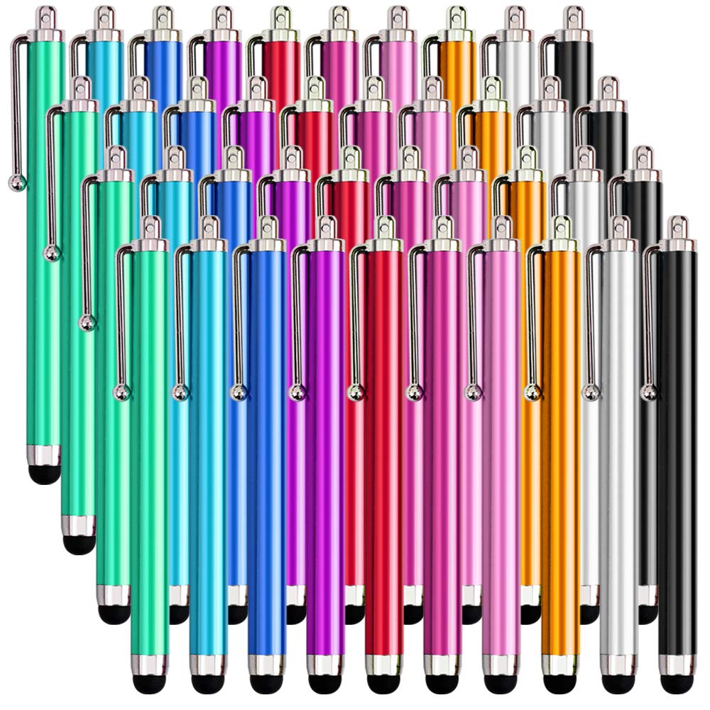 XMONKEY 40 Pcs Touch Screen Stylus Pen Compatible with iPad, iPhone, Smartphone and Tablet with Capacitive Touch Screen