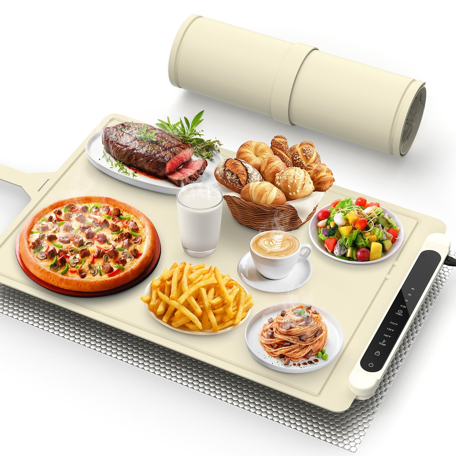 Photo 1 of **INCOMPLETE** Warming Mat for Food Warmer Pad: 24"X16" Adjustable Foldable Silicone Electric Warming Tray for Buffets Party - Fast Heating Portable Hot Plates for Countertop Kitchen Travel Home Ideas