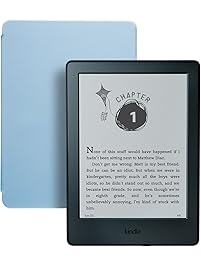 Kindle for Kids Bundle with the latest Kindle E-reader, 2-Year Worry-Free Guarantee, Blue Cover