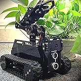 Gewbot DIY Robot Model Kit for Raspberry Pi 4/3 Model B+/B WiFi Wireless Smart Robot Car Kit with 4-DOF Robotic Arm/OpenCV Target Tracking/Video Transmission Rasptank Robotic Kit with PDF