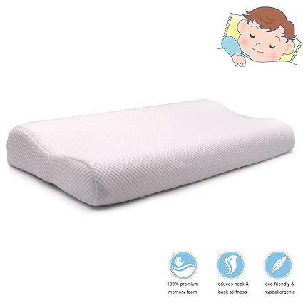 Bedding 3 10 Years Memory Foam Pillow For Kids Flat Sleeping