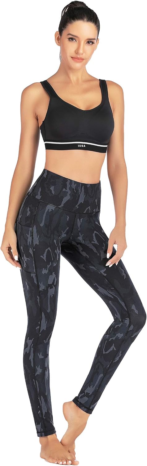 Women High Waisted Printed Yoga Pants 