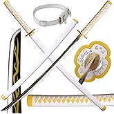 Wuton Demon Slayer Sword Sharp Real Metal Handmade Katana,41 inches 1060 high Carbon Steel,Battle Ready Samurai Swords Full Tang