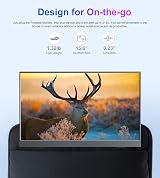 COOLHOOD 15.6 inch Portable Monitor 1080P USB-C HDMI HDR IPS Case view 4