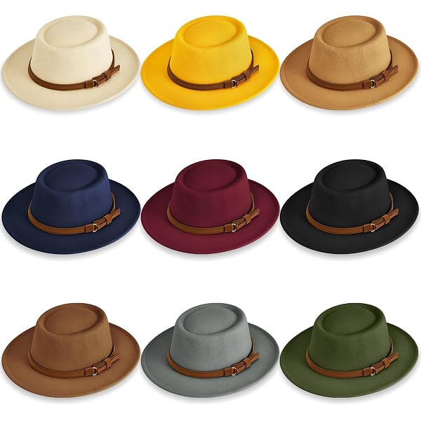 Amazon.com: Yahenda 12 Pcs Classic Wide Brim Hat for Women 