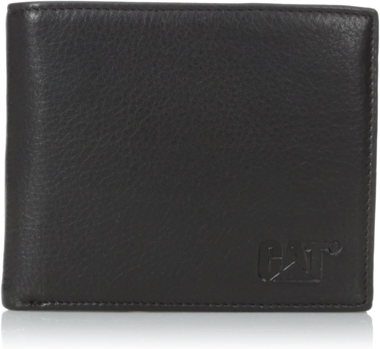 Caterpillar Men's Onyx Leather Wallet Black One Size Clothing, Shoes