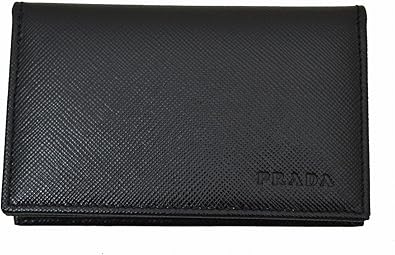 Amazon プラダ Prada メンズ 名刺入れ サフィアーノ カードケース ブラック 2m1122 053 002 並行輸入品 ウェア シューズ Prada プラダ 名刺入れ