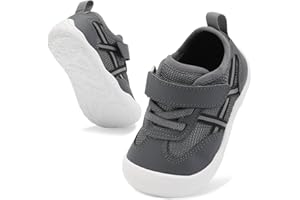 JIASUQI Baby Barefoot Shoes Boy Girls First Walking Shoe Infant Breathable Sneakers Lightweight Non-Slip Crib Shoes Indoor Ou