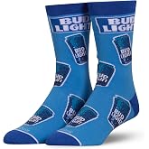 Odd Sox - Beer Brand Novelty Funny Cool Crew Socks, Size Large | Officially Licensed. Sizes Medium and Large. Cushioned Stay-Up Fit. A fun gift for beer lovers.