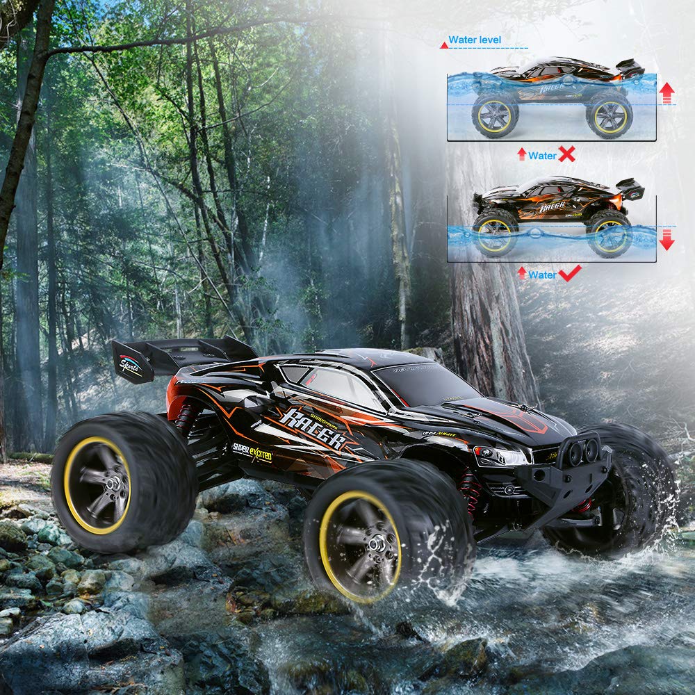 GPTOYS S912 Remote Control Truck Off-Road 1:12 Scale 2.4 GHz 2WD – Orange (3rd Version)