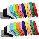 OLIREXD 12 Pairs (24 PCS) Colorful Sports Wristbands Cotton Sweatband Wristbands Wrist Sweatbands Wrist Sweat Bands for for Men and Women, Good for Tennis, Basketball, Running, Gym, Working Out