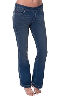 stretch denim bootcut leggings