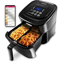 NUWAVE BRIO 6-Quart Digital Air Fryer with one-touch digital controls, 6 easy presets, precise temperature control…