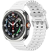 MoKo Sport Band Compatible with Samsung Galaxy Watch Ultra Band 47mm (2024) Women Men, Breathable Soft Silicone Waterproof Watch Strap Accessories for Samsung Watch Ultra Band