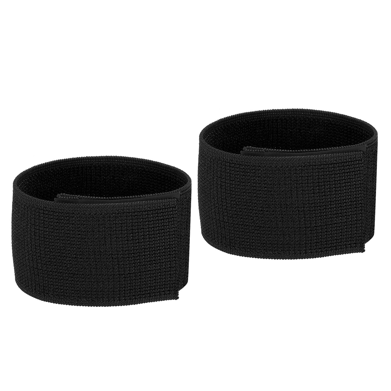 Photo 1 of PATIKIL Boot Straps, 2 Pack Elastic Polyester Trousers Blouses Ankle Straps Pants Leg Bands with Hook and Loop for Hiking, Fishing, Hunting, 12", Black