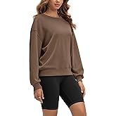 ODODOS Modal Soft Oversized Sweatshirts for Women Crew Neck Long Sleeve Relaxed Pullover Tops