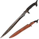 SV Handmade cast Manganese Steel Chopping Blade Sword, Full Tang, Outdoor, Hunting, Camping, Hiking, Survival, with Protective Cover, Multiple Styles to Choose from