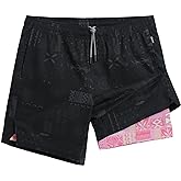 maamgic Gym Shorts for Men 7 inch Inseam with Liner Stretch 2 in 1 Workout Shorts Men Quick Dry Athletic Running Shorts
