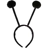 CHEU antenna headband costume as bee, snail, ant, insect props with bendable plush pom pom bopper