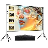 150 inch Outdoor Projector Screen with Stand,DUYIKJ