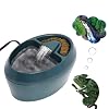 View of Reptile Waterfall Fountain & Feeder - Automatic Water Dispenser, Food ...