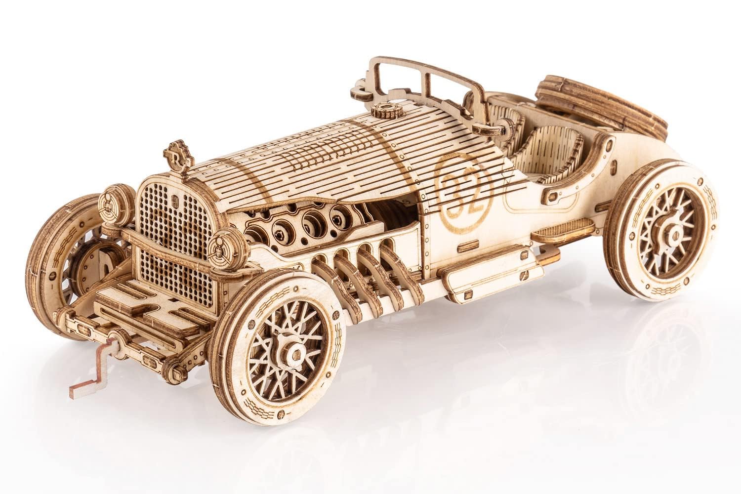ROWOOD Car Wooden Model Kits for Adults to Build, 3D Wooden Puzzle Car, Vehicle Building Kits, DIY Crafts Kit, Creative Gift for Christmas