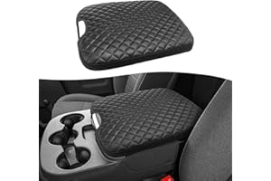 KBH Center Console Armrest Cover for 2013-2018 Dodge Ram 1500, 2013-2025 Ram 2500 & 3500 & 1500 Classic Model, Jump Seat, PU 