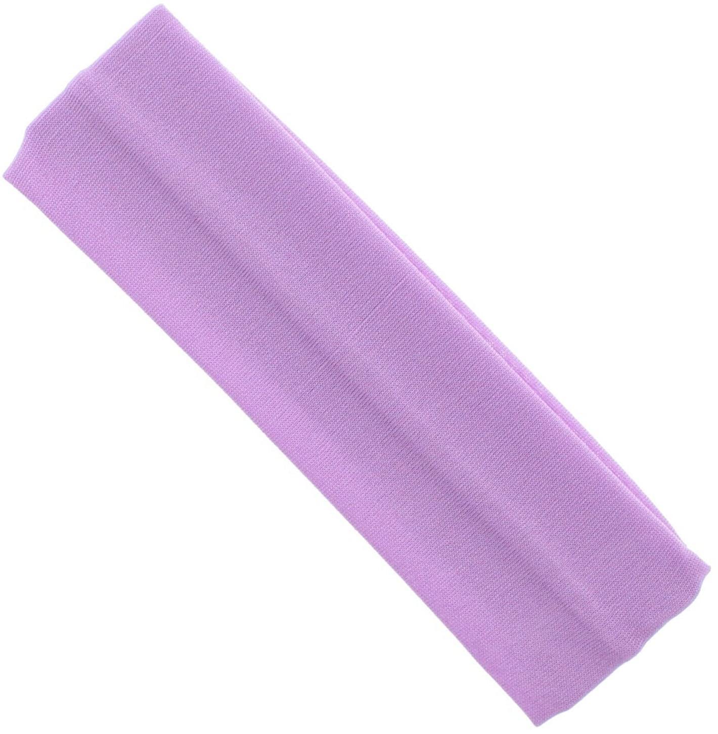 Topkids Accessories Yoga Headband 5cm 6cm (2" / 2.4") Head Band Kylie Hairband Hair Band Hair Bandeau Stretchy Elastic Gym Sports Fabric For Women, Men and Boys, Girls (5cm / 2", Lilac)