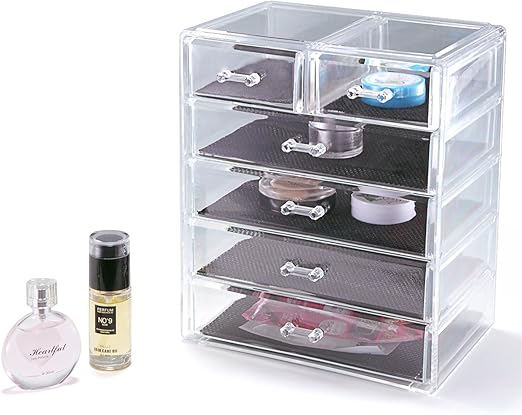 Amazon Com Jaxpety Durable Acrylic Drawer Box Cosmetic Jewelry