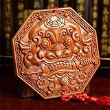 Babofarm Handmade Feng Shui Peach Wood Amulet for