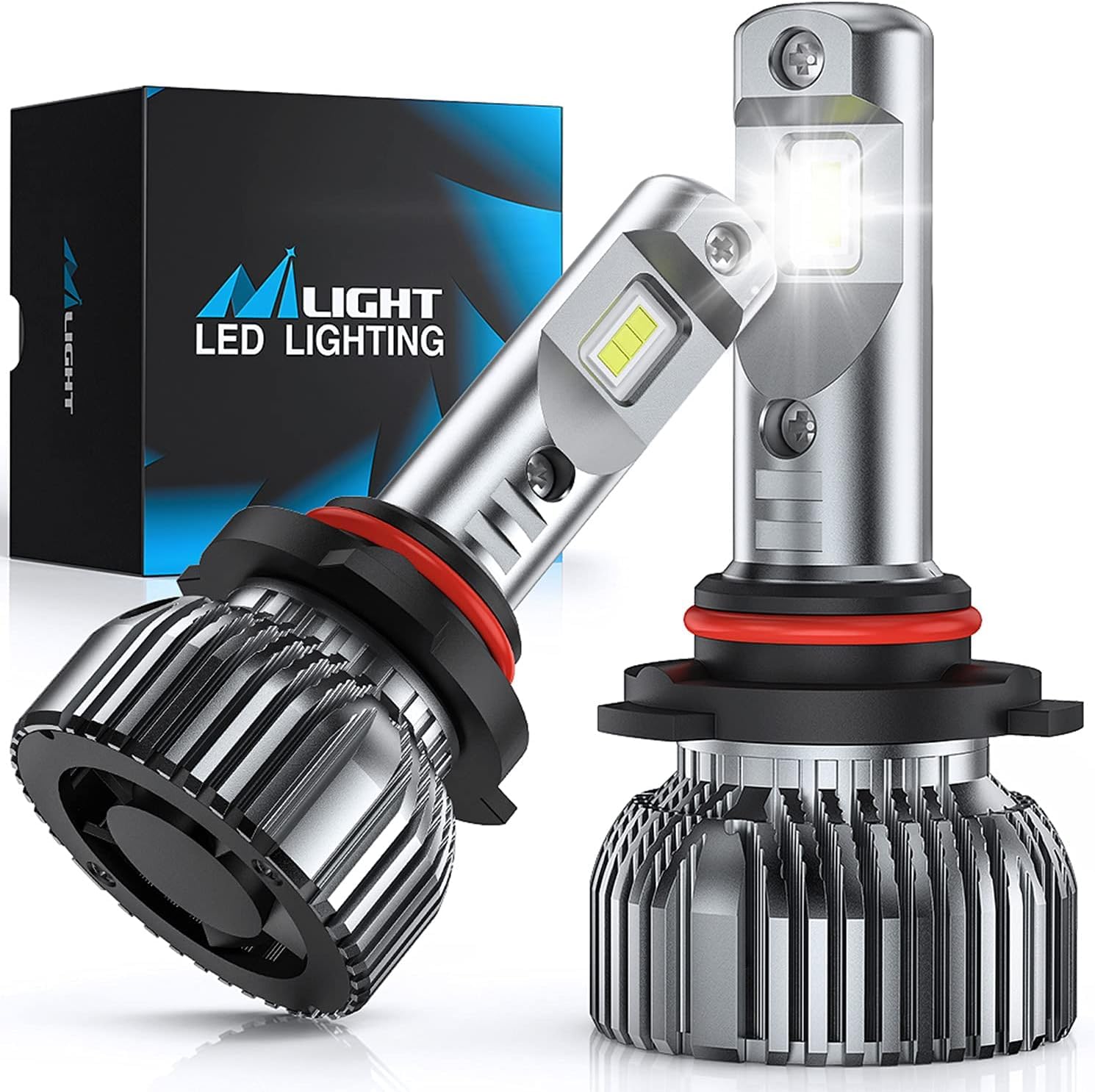 Photo 1 of Nilight 9006/HB4 Bulbs,9006 Halogen Replacement Fog Light Bulb 14000LM 6500K Cool White Non-polarity, Pack of 2