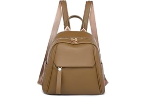 Sanxiner Backpack Purse for Women Fashion Backpack Multi Pockets Shoulder Bag Cute Daypacks Purse (1-Coffee, Medium)