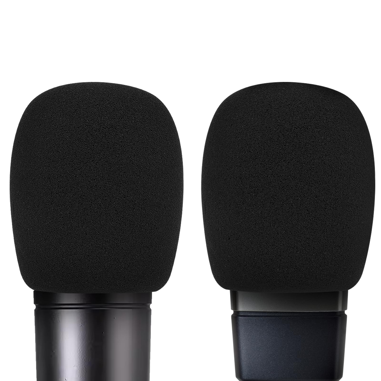 Musiin Microphone Foam Windscreen Compatible with AKG P120, P220, P420, P820, C3000, C414 XLS, C414 XLII Microphone Antipop Foam Cover, Sponge Foam Filter, Mic Wind Cover (Black) 2 Pack