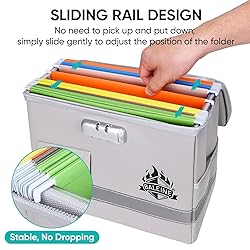 BALEINE Fireproof Document Box with Lock, Portable