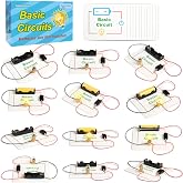 12 Bulk Electric Circuit Kit for Kids Age 8-12, Basic Circuits Science Light Bulb Experiments for Beginners, Class STEM Projects STEAM Activities, Classroom Educational Circuit Board Building Kits