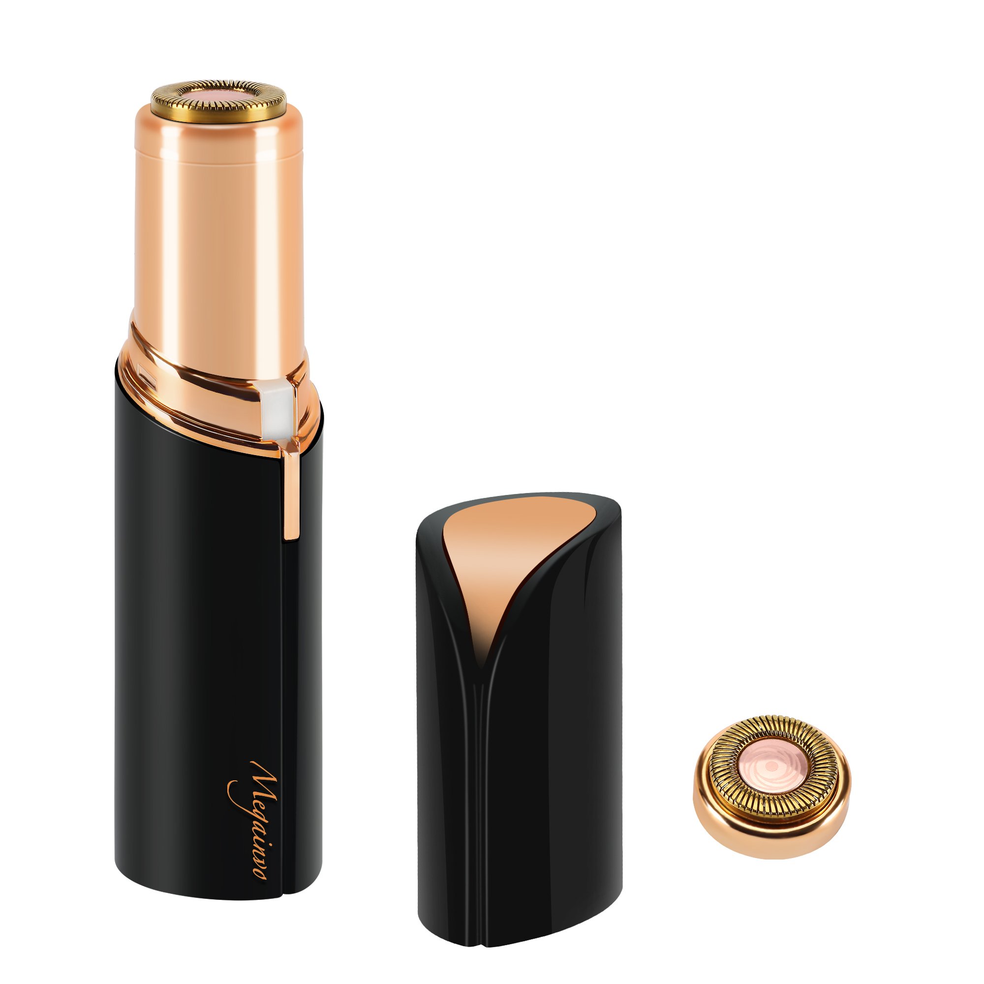 Facial Hair Removal, Megainvo Flawless Hair Removal Portable Painless Mini Discrete Hair Remover for Face, Bikini, Lip-USB Rechargeable