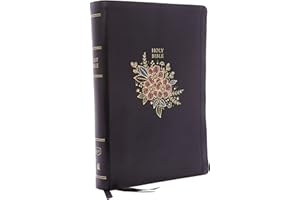 KJV Holy Bible: Super Giant Print with 43,000 Cross References, Deluxe Black Floral Leathersoft, Red Letter, Comfort Print: King James Version