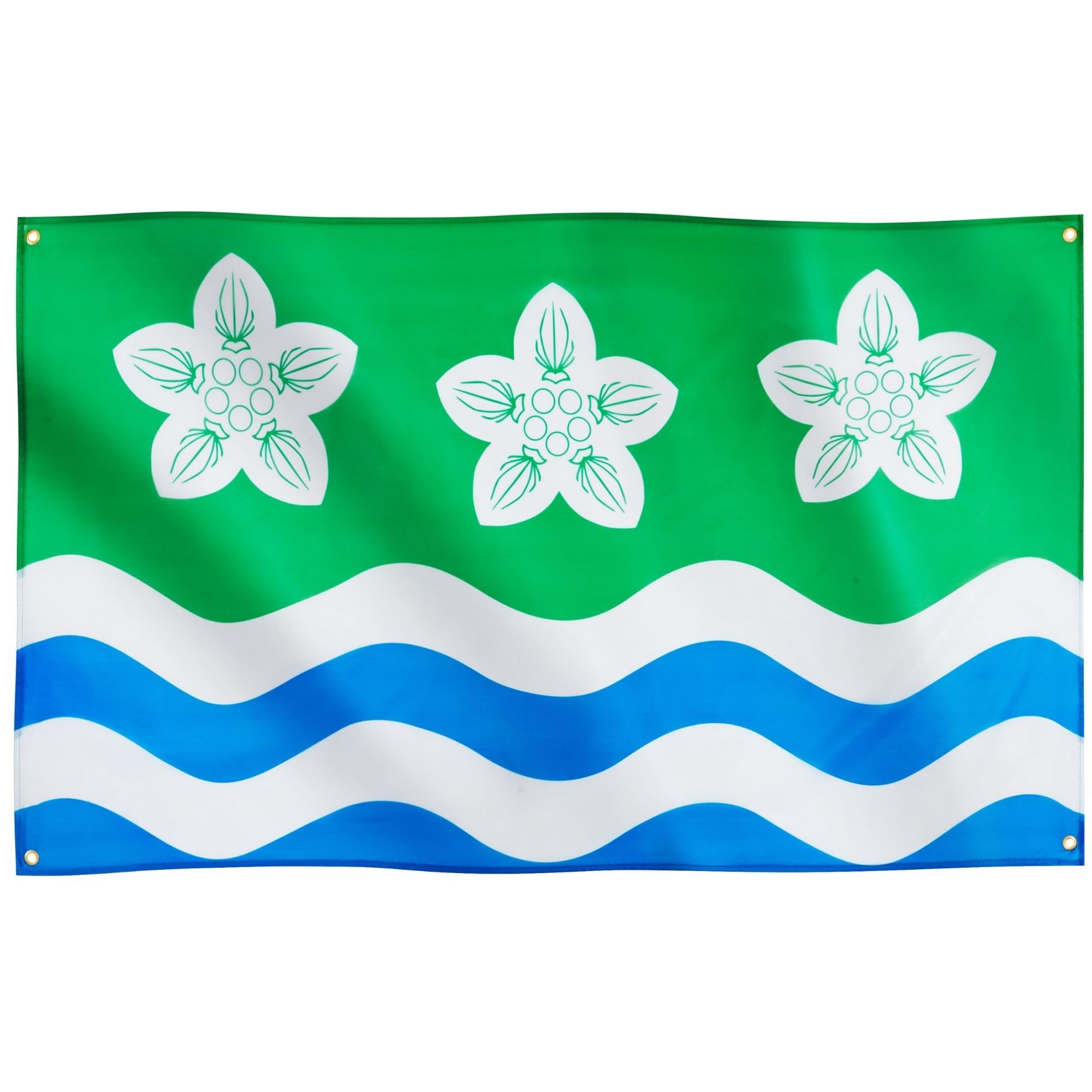 Runesol Cumberland Flag, 3ft x 5ft, 4 Grommets, English Regional Flag, Cumbria, Cumberland Day, Premium, Weatherproof, UV Resistant, Vibrant Colours — image 1