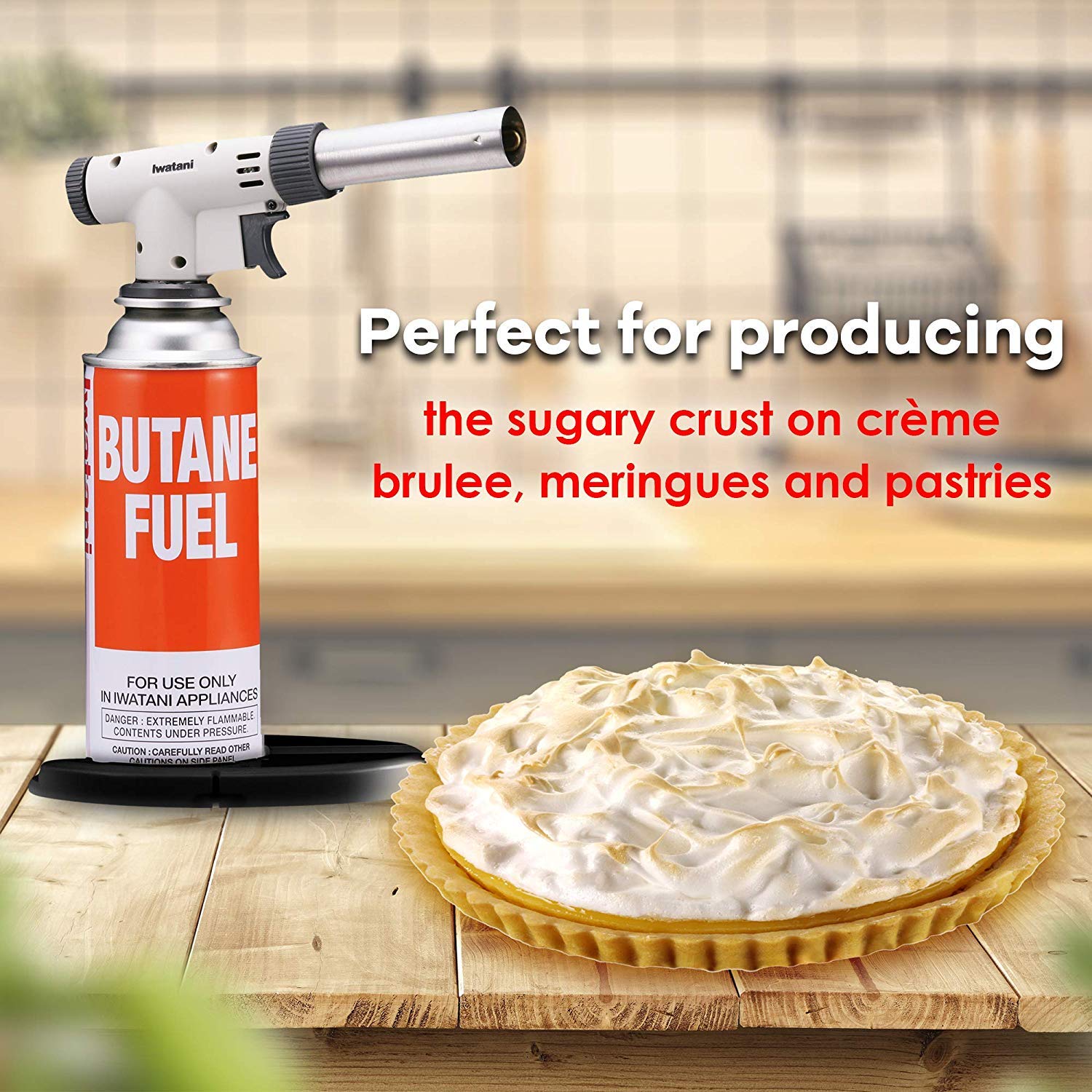 Iwatani PRO2 Culinary Butane Torch for sous vide, crème brulee