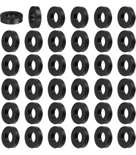 4 Entretoises Anti-vibrations Caoutchouc - 60 Mm OD, 15 Mm ID, 10 Mm Hauteur, Marque Uxcell