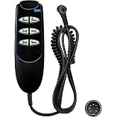 6 Button 7 Pin Remote Hand Control Handset for Electric Hospital Beds | Fit for Drive Medical Delta Ultra-Light 1000 Full-15033 and 15235 Electric Hospital Bed, Replacing 15033HC-G, With Hook