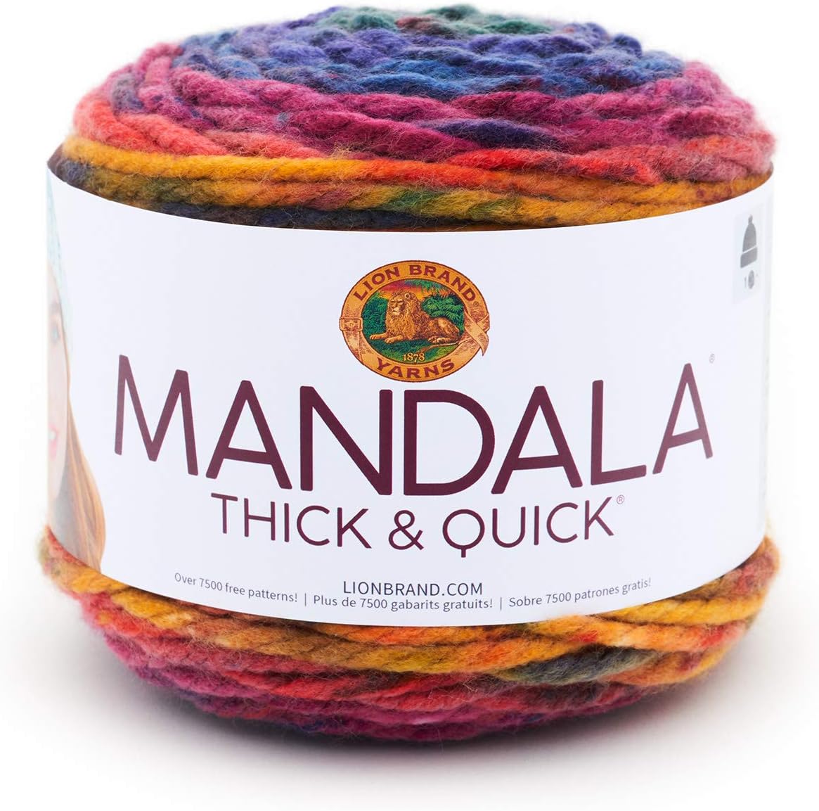 Lion Brand Yarn Mandala Thick & Quick yarn, Turbine